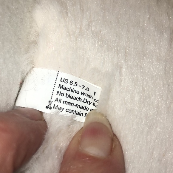 ULTRAIDEAS Knit and Faux Fur Mule Slides Bedroom Slippers Size 6.5-7.5 - Picture 7 of 10